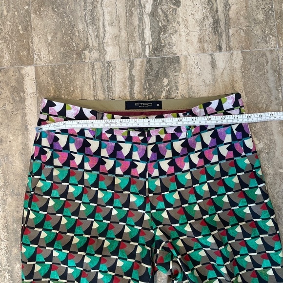 ETRO PANTS GEOMETRIC DESIGN SZ 38 - Picture 4 of 11